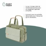 Babymoov Day to Day Diaper Bag - Trendy and Functional, 23L Capacity, Numerous Pockets, 6 Accessories Included, Abstract - Image 3
