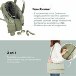 Babymoov Day to Day Diaper Bag - Trendy and Functional, 23L Capacity, Numerous Pockets, 6 Accessories Included, Abstract - Image 4