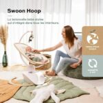 Babymoov Swoon Hoop Baby Swing - Remote Control Included, Ultra Comfort, Sleek Design, 90° Rotating Seat, Play Arch - Image 2