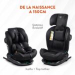 Car seat - BABYAUTO - GYRO BLACK LINE EMBOSSED - From birth to 12 years - 0-36 kg - I-Size - ISOFIX - 360° swivel - R129 - Image 3