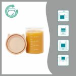 Babymoov Isy Bowls 6 Borosilicate glass conservation pots - Graduates 250ml - Image 3
