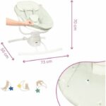 BADABULLE Side swing, ultra comfort, adjustable and removable play arch, lichen / water green - Image 6