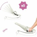 BADABULLE Foldable and ultra compact deckchair, play arch, lichen / water green - Image 5