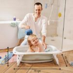 BADABULLE Foldable bathtub, 35L, super compact, heat indicator drain plug, fun design – Bild 6