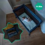 Badabulle Easy Clip Travel Cot - Easy to Fold and Unfold - Lightweight and Compact Bed with Carry Bag Included - Mattress Included - Image 5