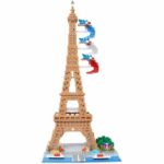 Nanoblock - Bandai - NB057 - Eiffel Tower - 500 pieces - DIY - Ages 8 and up - Image 4