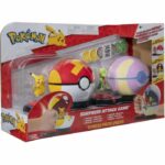 2 Poké Balls with their Pokémon and 6 attack discs - BANDAI - Pokémon - Poké Ball surprise attack Pikachu vs Arcko - Game - Image 3
