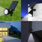 Waterproof outdoor solar spotlight - LUMISKY - 4 white LEDs - 200 Lm - 90° swivel head - Image 2