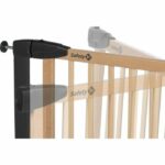 SAFETY 1ST SIMPLY CLOSE WOOD & META, Pressure, 73-80 cm (Max. 94cm), no screws or drilling, One-Handed Opening, Wood and Graphite - Image 5
