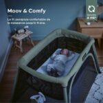 Babymoov Moov and Comfy 3-in-1 travel cot - From birth to 4 years - Large cradle Extra bed & Play area - Image 2