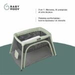 Babymoov Moov and Comfy 3-in-1 travel cot - From birth to 4 years - Large cradle Extra bed & Play area - Image 3