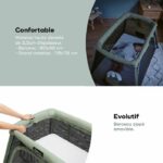 Babymoov Moov and Comfy 3-in-1 travel cot - From birth to 4 years - Large cradle Extra bed & Play area - Image 4