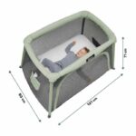 Babymoov Moov and Comfy 3-in-1 travel cot - From birth to 4 years - Large cradle Extra bed & Play area - Image 6