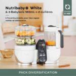 Babymoov Nutribaby Pack ( +) White & 3 Babybols 180ml + 2 spooners - Ideal for diversification - Image 2