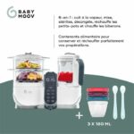 Babymoov Nutribaby Pack ( +) White & 3 Babybols 180ml + 2 spooners - Ideal for diversification - Image 3