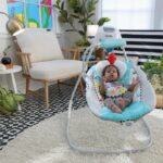 BABY EINSTEIN Ocean Explorers Swing, lightweight and compact, 180° rotating seat, toys included, Curious Comfort model - Image 3