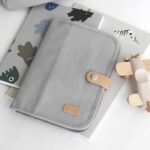 BEABA, Pearl gray canvas health book cover - Image 2