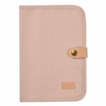 BEABA, Powder pink canvas health book cover