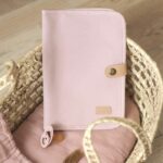 BEABA, Powder pink canvas health book cover - Image 4