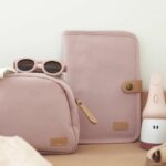 BEABA, Powder pink canvas health book cover - Image 6