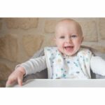 BEABA Birth set (Gray tree bottle drip / Light / dark mist dosing box / Silicone bottle brush / Tropical fabric bib) - Image 6