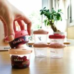BEABA Set of 6 first age clip 60ml / 120ml (assorted pink) - Image 3