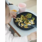 BEABA, Baby Silicone Meal Box, With Suction Cup, Anti-slip, 4 Pieces, Plate + Bowl + Glass + Spoon, Night Blue - Image 4