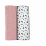 BEABA, Box 2 SLIPS 120cm - Dusty Pink / Floral Countryside - Image 2