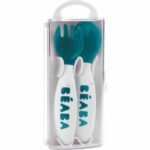 BEABA Set of 2 cutlery ergo 2nd age blue - Image 2