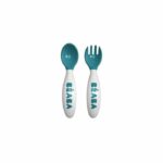 BEABA Set of 2 cutlery ergo 2nd age blue