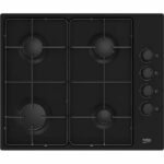 Gas hob - BEKO - 4 burners - 60 cm - HIGG64123SB