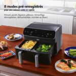 Multifunctional hot air fryer - BEKO - FRL5388B - 2400 W - 8.5 L for 2 kg of fries - 2 tanks (2x 4.5 L) - Black - Image 6