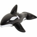 straddling inflatable killer whale with handles 2.03x1.02m