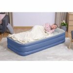 Inflatable bed - BESTWAY - 67628 - 1 place - 191 x 97 x 46 cm, integrated electric pump, bed frame - Image 4