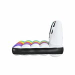 Inflatable pool mattress - BESTWAY - Polaroid - 1 adult, 90 kg - White and multi-colored - Image 2