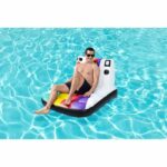 Inflatable pool mattress - BESTWAY - Polaroid - 1 adult, 90 kg - White and multi-colored - Image 5