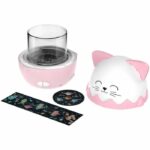 Wireless musical night light - BIGBEN - Cat - 360° projection, 13 films, 8 melodies, Remote control, USB-C battery - Image 4