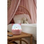 Wireless musical night light - BIGBEN - Cat - 360° projection, 13 films, 8 melodies, Remote control, USB-C battery - Image 5