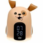 Night light alarm clock - BIGBEN - Dog shape - LED display, 3 melodies, Adjustable intensity, 230V power supply