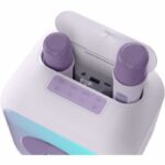 Luminous Karaoke Speaker - BIGBEN - Lavender - Bluetooth, 30W, 2 USB-C Wireless Microphones, Equalizer, Li-on Battery - Image 6