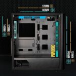PC case without power supply - BITFENIX Saber Mesh (Black) - Mid-tower - ATX format - Image 3