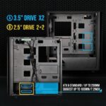 PC case without power supply - BITFENIX Saber Mesh (Black) - Mid-tower - ATX format - Image 5