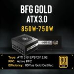 BITFENIX BFG GOLD 850W (80+ Gold) ATX 3.0 - PC power supply - 850W - Image 2