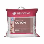 BLANREVE Set of 2 Cotton Pillows - 60 x 60 cm - White