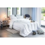 Warm anti-dust mite duvet - 400 gr/m² - BLANREVE - 240 x 220 cm - White - Image 2