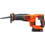 Black+Decker Saber Wireless Saber 18 V BDCR18-QW delivered with 1 battery and 1 blade of 15 cm, 22 mm travel