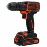 Black+Decker drill wireless screwdriver 18 V li-ion with BDCDC18BAST-QW charger with 160 accessories, 2 batteries 1.5 Ah, 1 box - Image 2