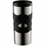 BODUM Insulated Travel Mug - Double-walled stainless steel - Airtight screw-on lid - 0.35 l - Black