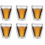 Set of 6 thermo glasses – BODUM – Titlis – Double wall – 0.25 l – Transparent