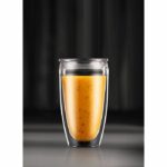 Set of 2 BODUM cups - Pavina To Go - Double-walled plastic - Airtight lid - 40 cl - Transparent
